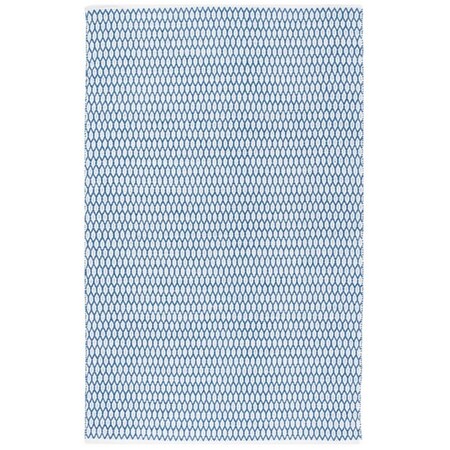 Safavieh 8 x 10 ft. Large Rectangle Montauk Hand Woven Rug Blue & Ivory MTK608B-8